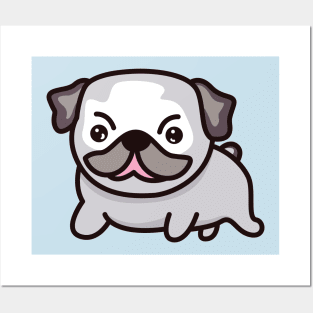 Pug Dog Lover - Cute Dog Drawing Posters and Art